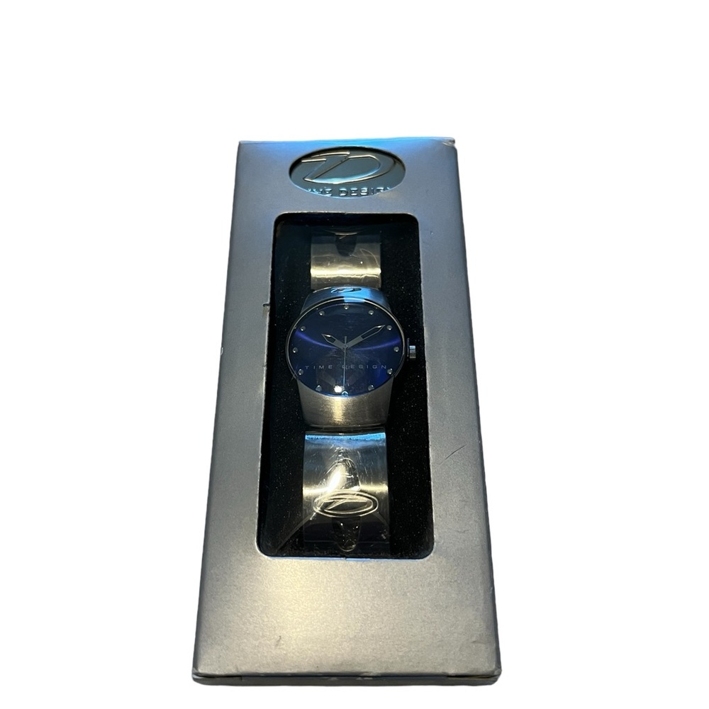 NTW Men’s Stainless Steel Watch Time Design Blue Face